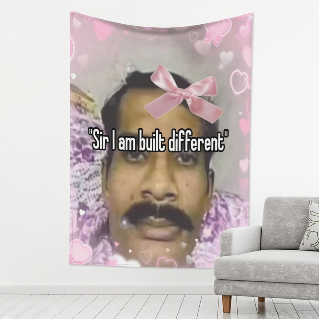 VIKAMA I Am Different From Others Funny Meme Picture Tapestry Prank Background Cloth Room Decoration Home Decoration