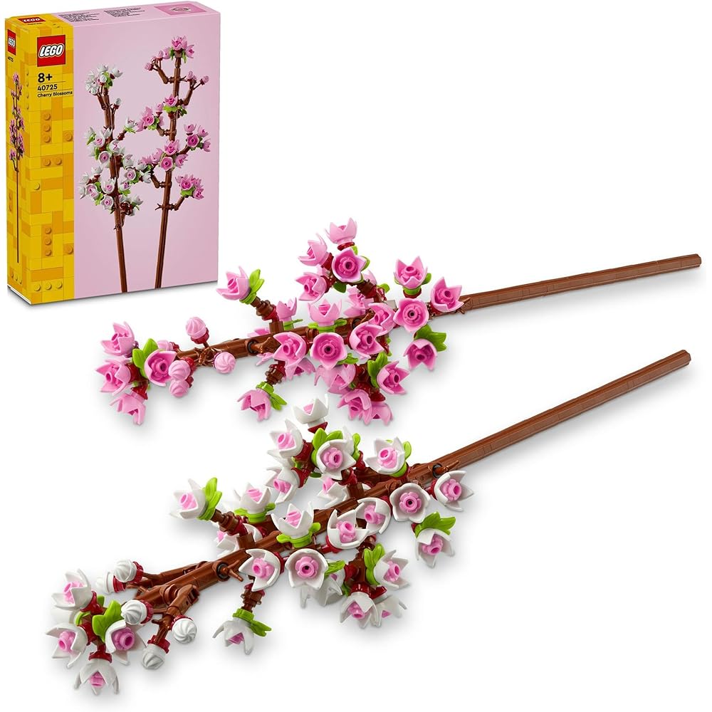 

LEGO Botanical Cherry Blossom Building Toy for Kids 8-10 Years Old Decorative Flower Arrangement Block Set