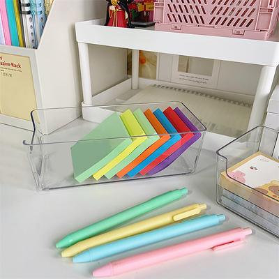 Acryl-Aufbewahrungsbox, transparent, für den Schreibtisch, Aufbewahrungsbox mit großer Kapazität