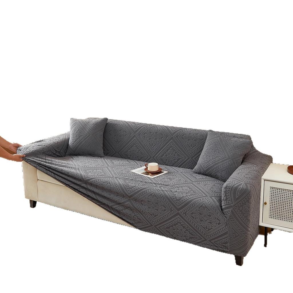 The New All Season Universal Elastic Sofa Cover Is Fully Covered with A Straight Line Anti Slip and Anti Cat Scratch Sofa Cushion Fabric