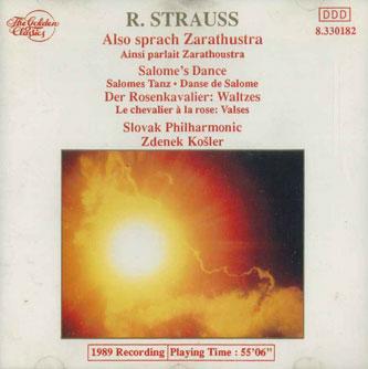 

CD SLOVAK PHILHARMONIC, ZDENEK KOSLER - Strauss Also Sprach Zarathustra 8330182 GOLDEN CLASSICS Germany Classical Used