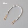 New Fashion Woman Bag Accessory Detachable White Beaded Chains Cute Acrylic Luxury Strap Women Elegant Bag Phone Handle Chain