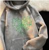 Colored Spider Web Street Hip Hop Gothic Harajuku Y2k Black Zipper Hoodie Women, Harajuku Jacket Sweater Women