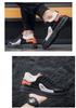 2025 Men's Plus Size Fleece-Lined Winter Work Boots - Warm, Low-Top, Casual, Trendy Sports Cotton Shoes
