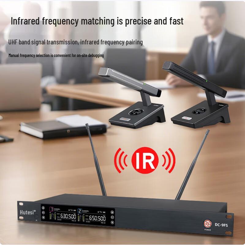 Wireless Dual Gooseneck Conference Microphone System (CN version)