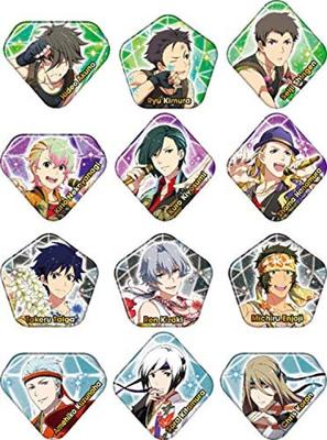 Idolmaster SideM Gem Cut Can Badge Box Product 1 Box  12 Badges, 12 Types In Total