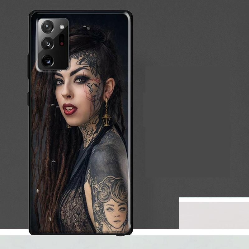 Sexy Tattoo Girl Case For Samsung Galaxy S25 Ultra S23 S22 S21 S24 Ultra S9 S10 S20 Plus S25 FE Phone Cover