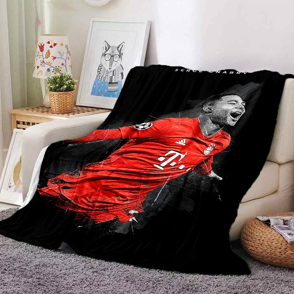 Soccer Celebration Moment Blankets Flannel Printed Breathable Warm Throw Blanket for Home Office Bedspreads 0708a70
