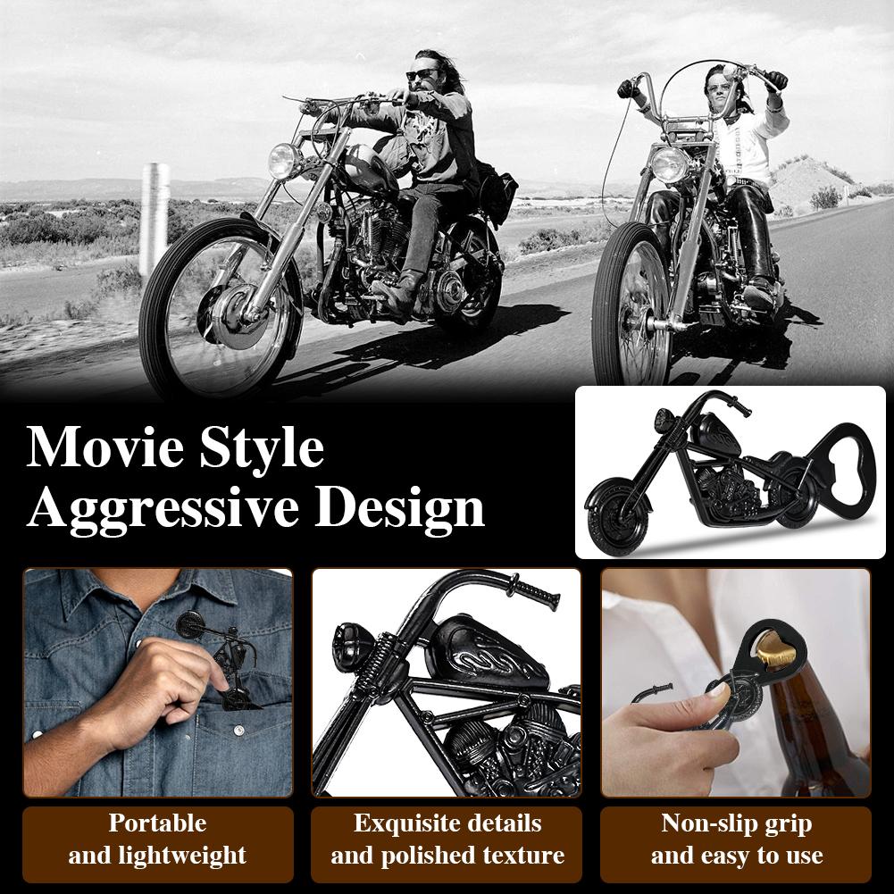 Luxury Motorbike Bottle Opener Gifts Box for Boyfriend Black Motorcycle Original Beer Bottle Opener Bar Party Accessories Tools