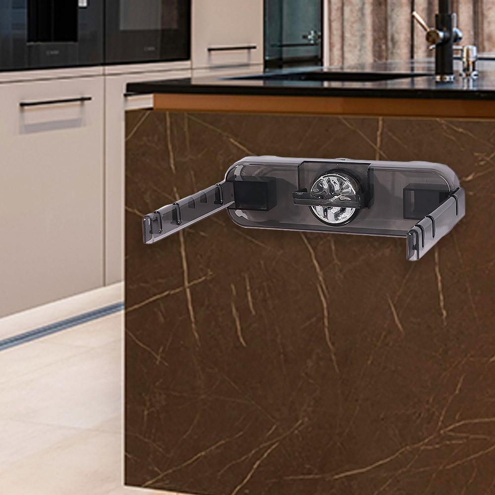 Plastic Suction Cup Garbage Bag Holder Wall Mounted Foldable Garbage Shelf  Cabinet Door