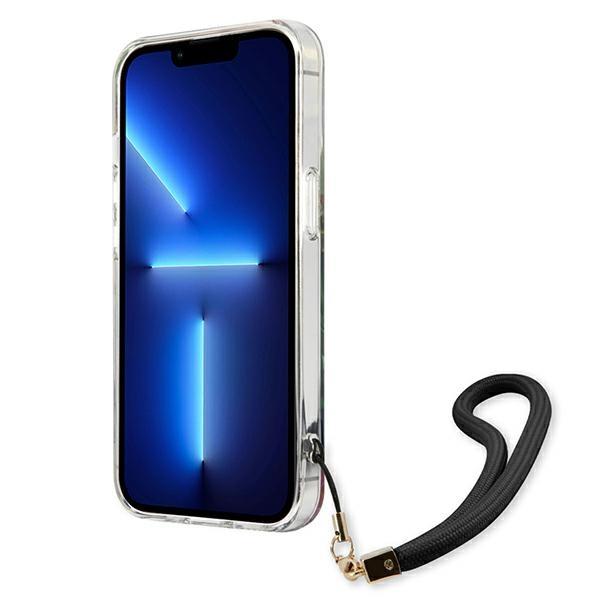 Guess Guhcp13Xhflsb Iphone 13 Pro Max6,7 Niebieski/Blue Hardcase Flower Strap