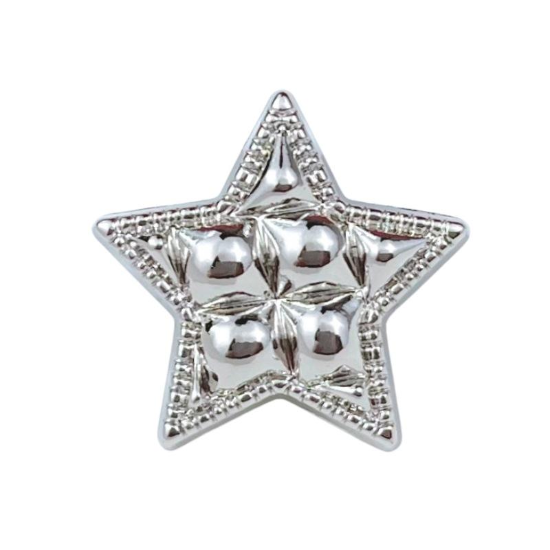 10pcs Metal Button Sewing Clothing DIY Craft Fashion Decorative Star Shaped Sweater Button Clothes Accessories