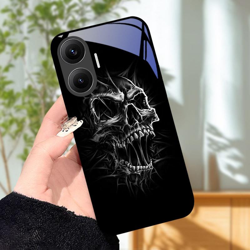 

Для Xiaomi POCO F7 Чехол-крышка Роскошные Чехлы для Телефона из Закаленного Стекла Для POCO F 7 POCOF7 Задний Бампер Чехол-футляр Защитная Оболочка Poco F7