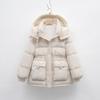 Down jacket women's winter fashion waist thin small warm thickened hooded jacket