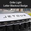 For Jetour T2 i-DM Ich - X K3 Car Emblem Blackout Sticker Grille Light Letter Badge Black Warrior Matte Black Emblem Accessories