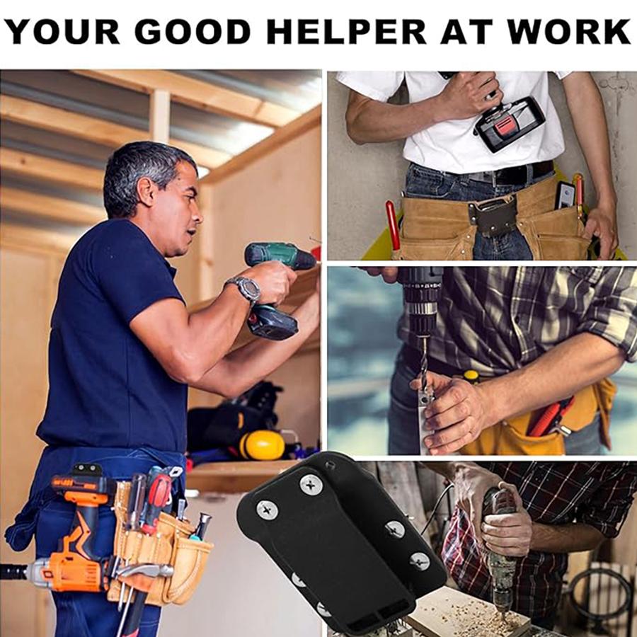 Tool belt electric drill bracket, tool belt with an electric drill buckle, suitable for electricians, carpenters, and DIY enthusiasts