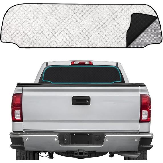 ZATOOTO Rear Windshield Sunshade For Toyota Camry 2018- Rear Windshield Sunshield Double Layer For Sunshade And Privacy Offer Great Visibility Sun
