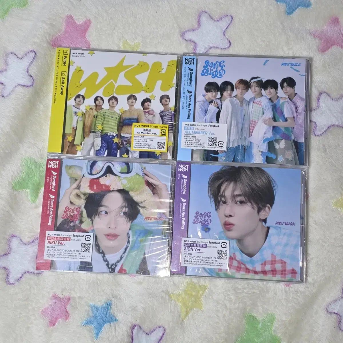 

Распечатано на дату выпуска) Nct Wish Wish Songbird Японский Альбом Группа Рику Шион