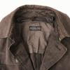 Morgan Homme Cotton Stand Collar Coat Men XL Brown Big Size Outer Jacket Single Vent(USED)