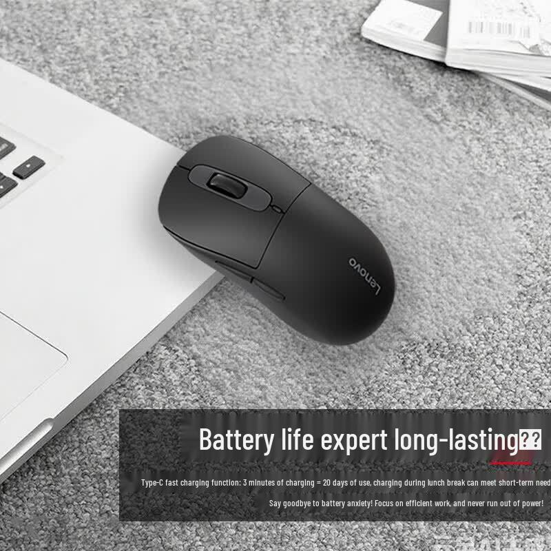 Lenovo M30-C Ergonomic Wireless Bluetooth Dual-Mode Mouse