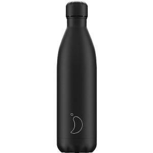 Bouteille Isotherme - CHILLY'S - Monochrome All Black 750 Ml - 24h Fraîcheur - 12h Chaleur - Étanche