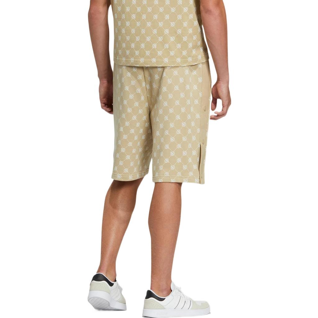 Adidas Neo Patterned Casual Sports Snap Button Shorts Men Bottoms Prairie-Brown IB5853