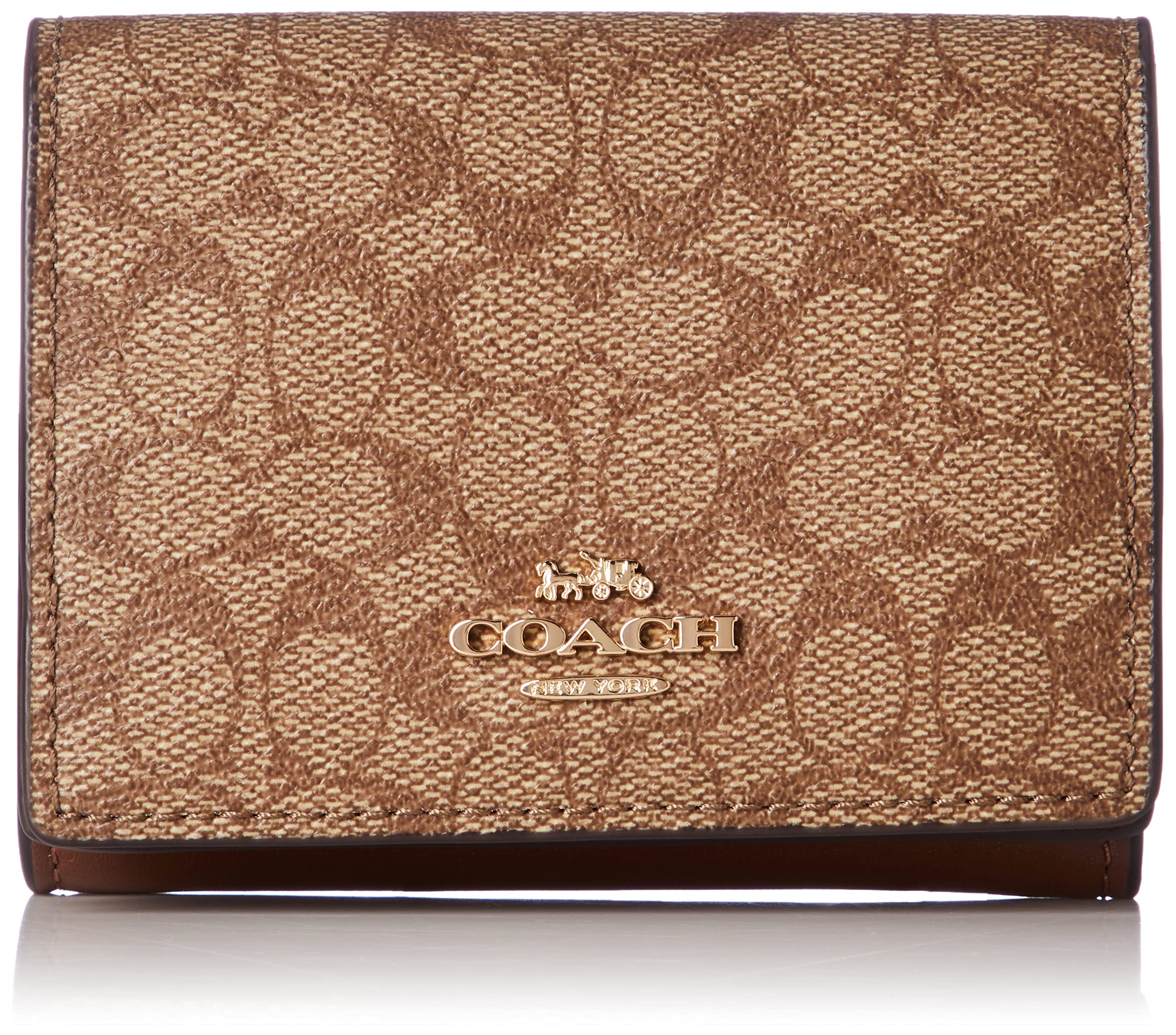 

Кошелек Trifold Signature [Coach] 91806-1 женский Im/Khaki/Saddle [Товар]