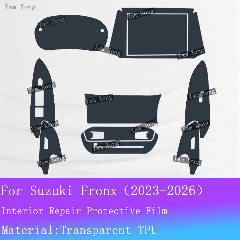 

For Suzuki Fronx Full set interior Film GPS Navigation screen Anti-scratch Sticker Gear Panel TPU Transparent Protection Films For RHD