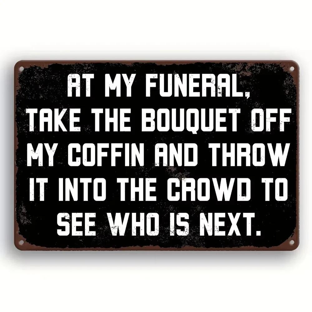 Vintage Metal Signs for Man Cave Waterproof Humorous Decor with Retro Quotes 20x30cm
