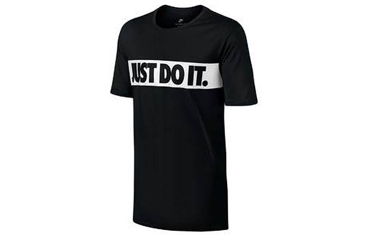 

Nike T Shirts Men s Black Crew Neck Moderate Straight Fit 847632-010 M