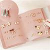 Portable Travel Earring Storage Bag Mini Jewelry Organizer Pouch for Earrings Rings Necklaces Small Jewelry Accessories Carrying Case