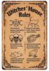 Vintage Witchery Painting Metal Signage Halloween Magic Poster Home Living Room Club Bar Hallway Art Wall Decor Iron Paintin