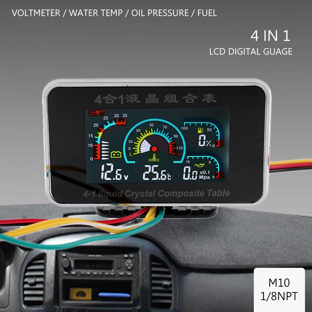 Universal Vehicle Large Combination Meter 12V-24V Display Panel Automotive Display Panel Quick Installation