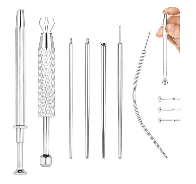 316 Stainless Steel Threaded Guide Pin for Piercing and DIY Tool