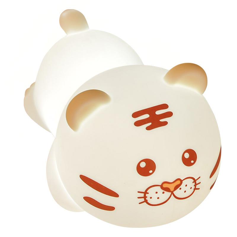 Obedient Tiger with Sleeping Light Silicone Night Light Creative Gift USB Charging Colorful Remote Control Shoot Light