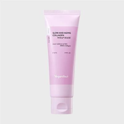 Vegan Effect Slow Aging Laag Moleculair Collageen Pack 80ml Borstel Cadeau
