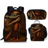 Cartoon Printing Casual Shoulder Bag Junior High School Students Large Capacity Backpacks