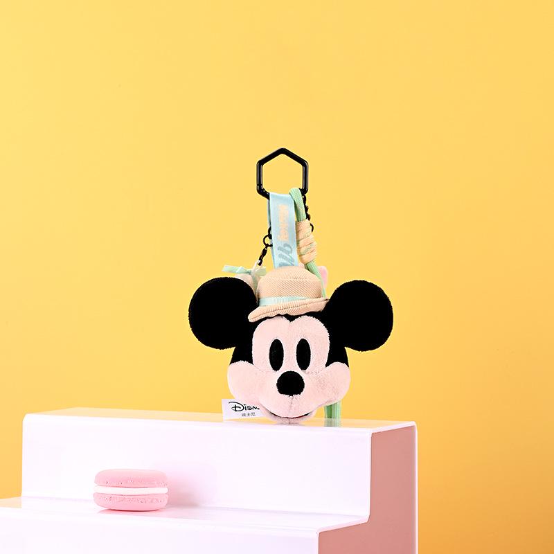 Disney Authorized Mickey, Minnie, Donald, and Goofy Plush Toy Keychain or Lanyard
