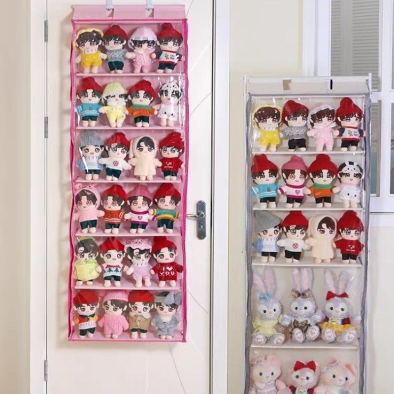 Plush Doll Hanging Storage Bag: Moisture & Dust-Proof Door & Wall Organizer