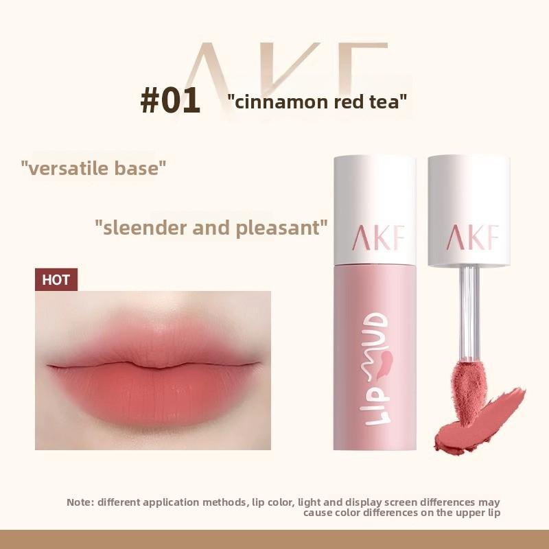 AKF Серия Princess Шелковисто-матовая помада-мусс для губ Стойкая бархатная помада