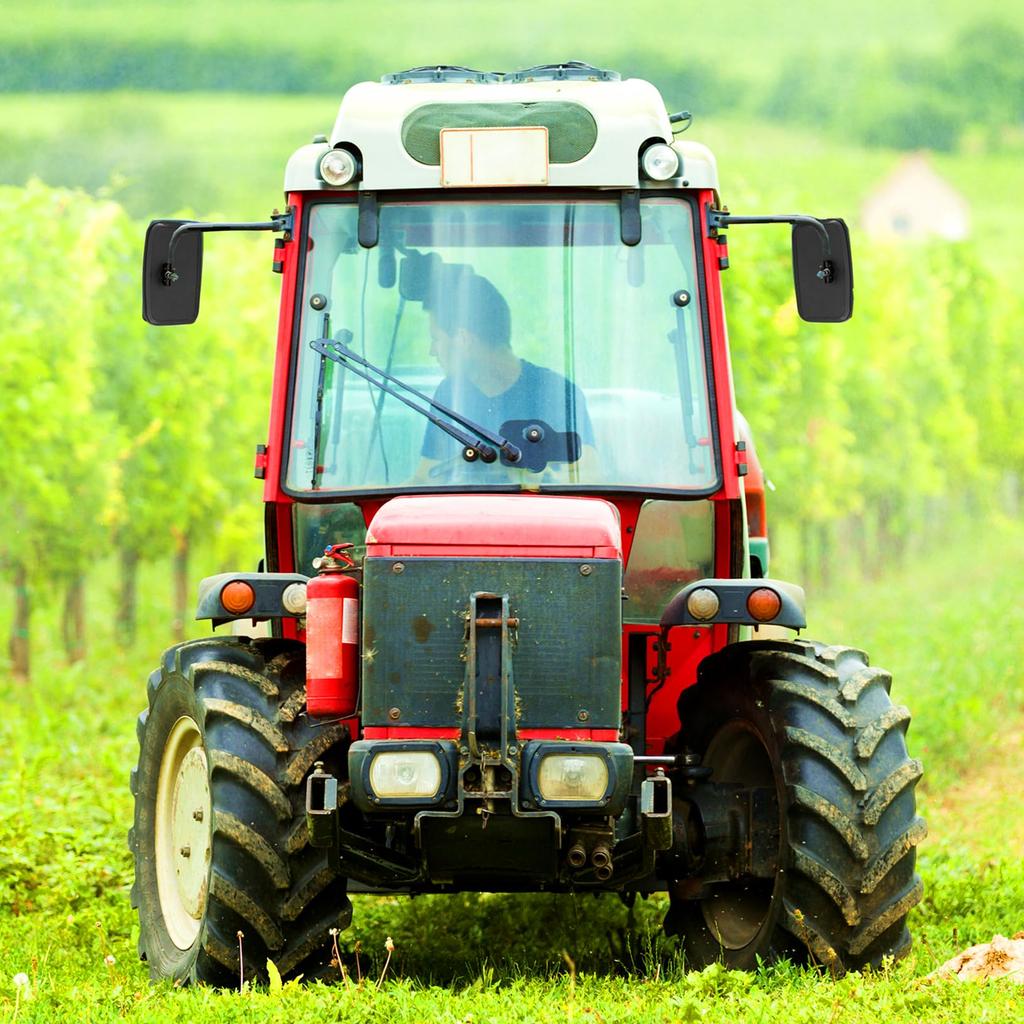 Truck Rearview or Side View Mirrors for Dump and Loaders Compatible with Reverse Mirrors 9 x 5 Inch Mirrors, Forklifts, Plows, Excavators, Trucks,