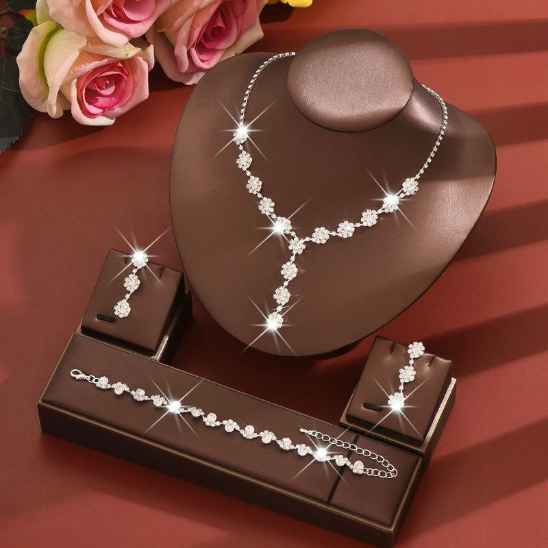 Meier Trendy Fashion Jewelry Set - Necklace, Earrings, and Bracelet
