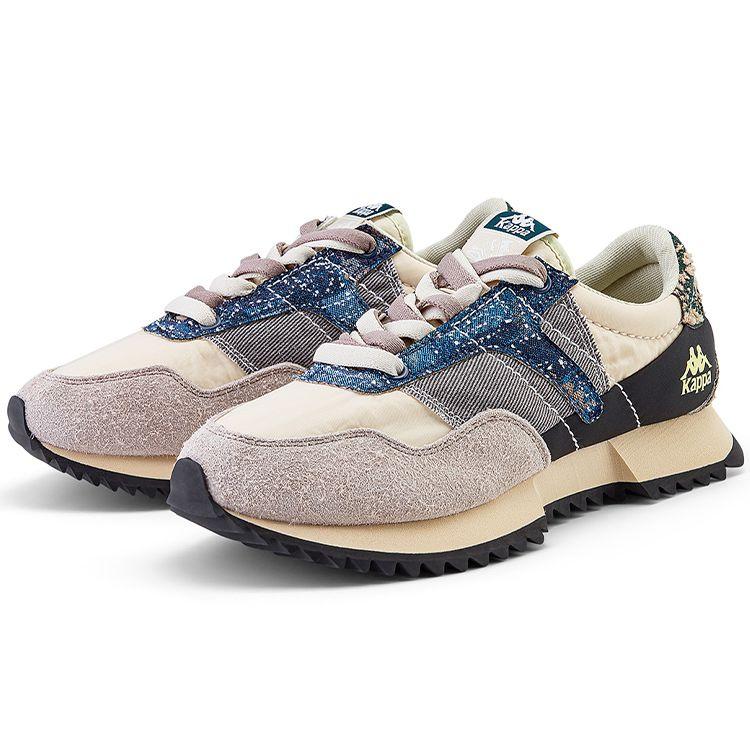 Kappa Color Block Retro Shock Absorbing Non-Slip Low Top Casual Shoes Unisex sneaker Angora-White K0BZ5MM40-027