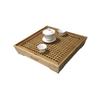 Square Bamboo & Wood Water Storage Kung Fu Tea Tray