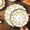 Dishes and Dishes Set Household Ceramic Tableware Creative Plates Vegetable Plates Rice Bowls Binaural Plates Soup Bowls Noodle Bowls