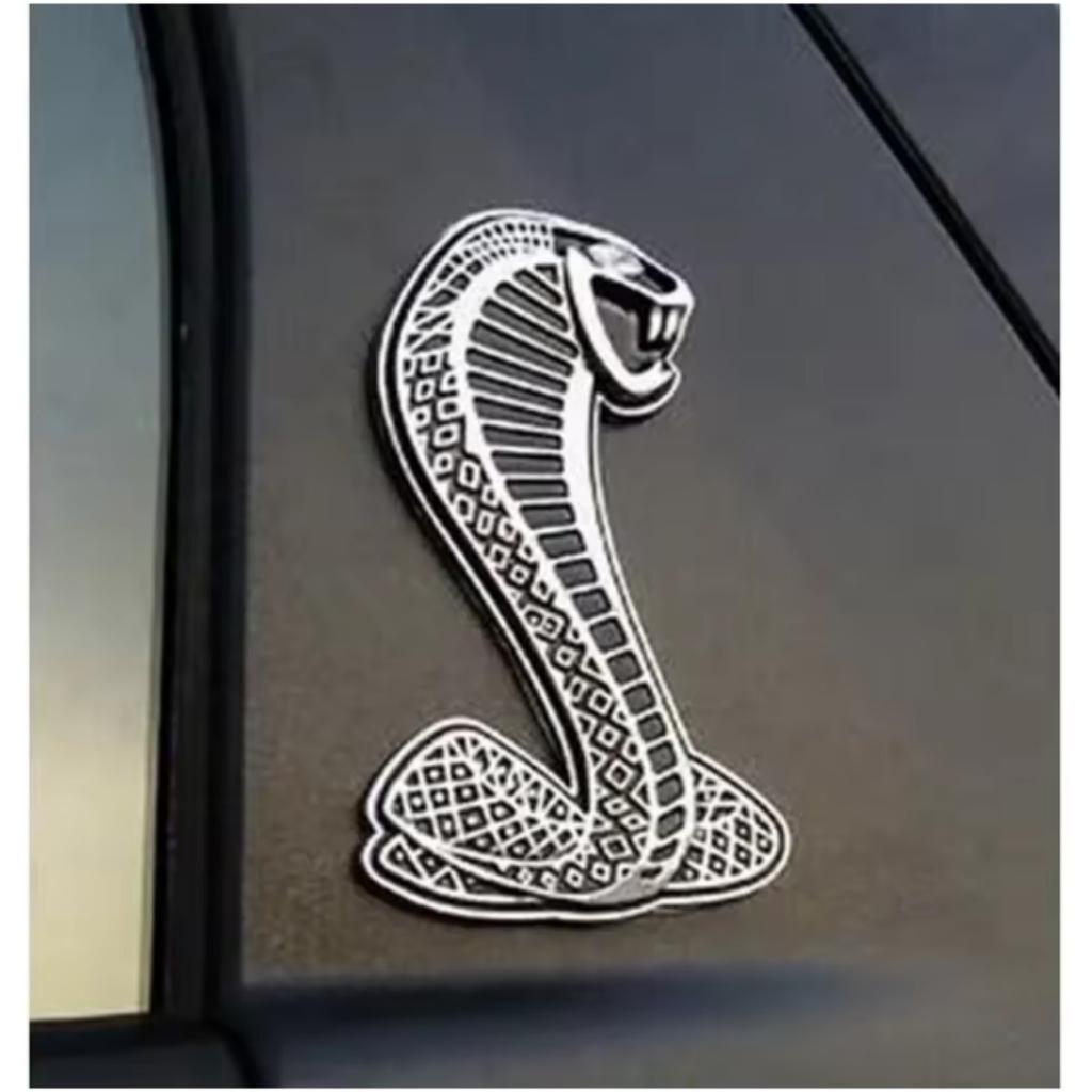 1Pc Metal Snake adder Badge Sticker Car Front Grille Side Fender Rear Trunk Emblem Decal Styling Accessories