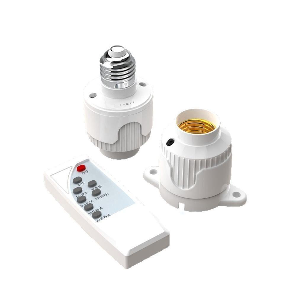 Infrared Remote Control Lamp Holder Timer Smart LED Lampholder  For Home Lighting Accessories