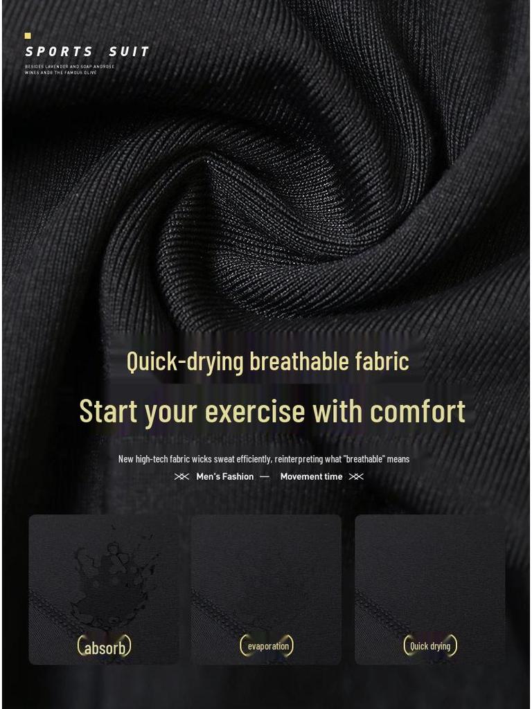 Men's Plus Size Quick-Dry Breathable Running Shorts