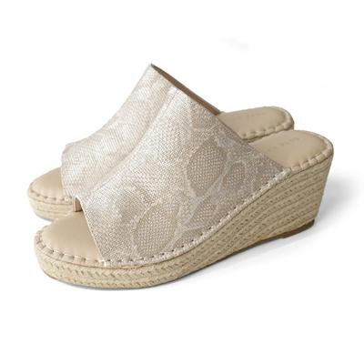 Jute Clog Wedge Platform FX010 Silver [AmiAmi] Sandals, Sandals, Sandals, Sole, Mules, 7.5cm Heel, Women's, Clogs, Summer, Sandals, (39 (24.0cm -