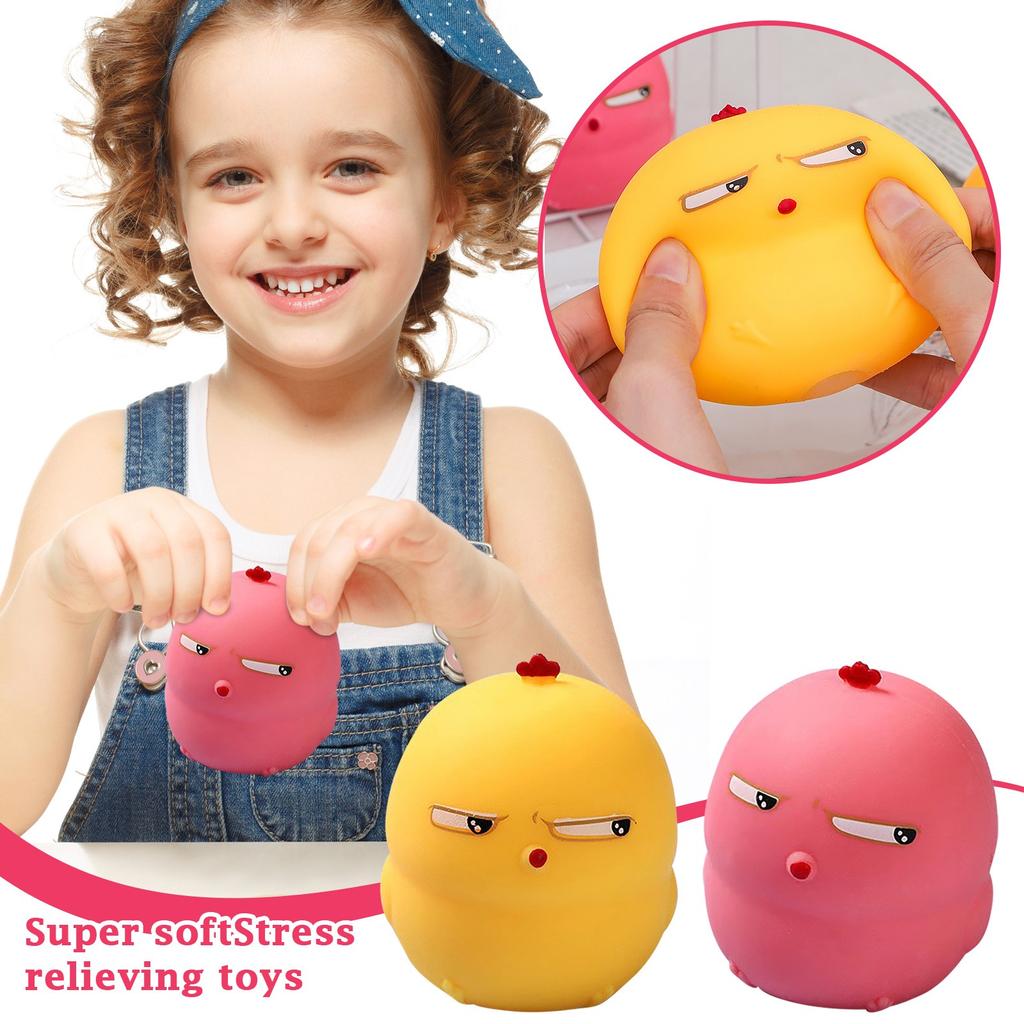 Squint Eye Chicken Yellow Chicken Pinch Happy Relief Toy